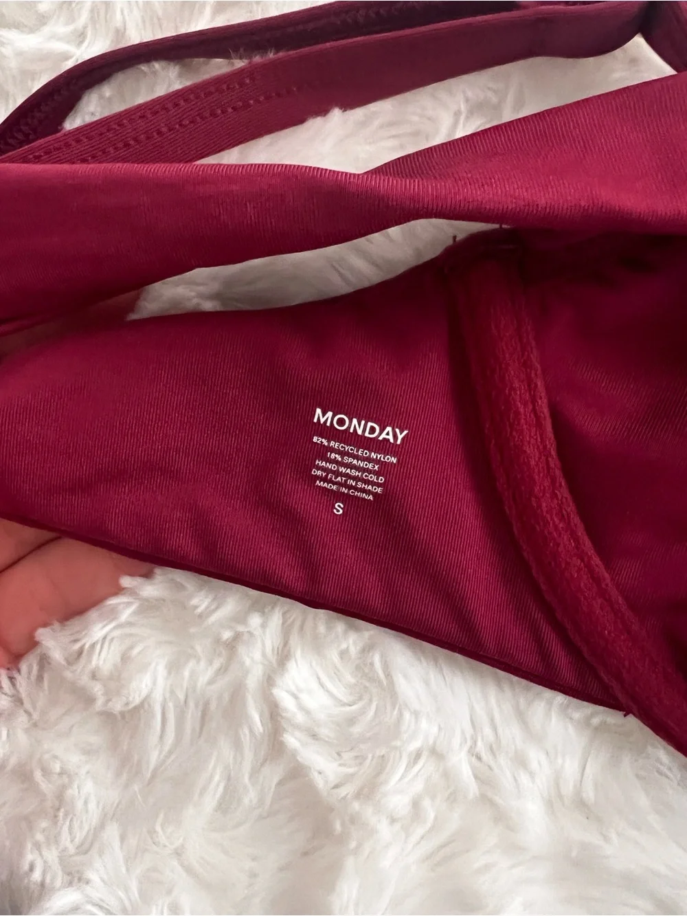 Monday Swimwear Burgundy Underwire Bikini Set